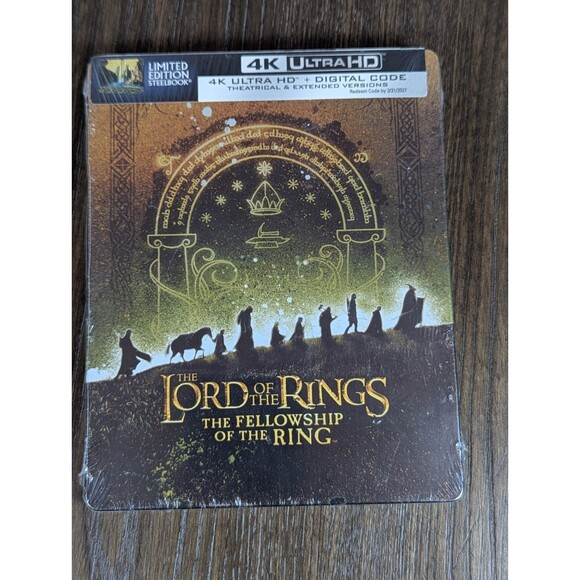 Lord of the Rings Fellowship of the Ring Theatrical & Extended Version Steelbook - Picture 1 of 5